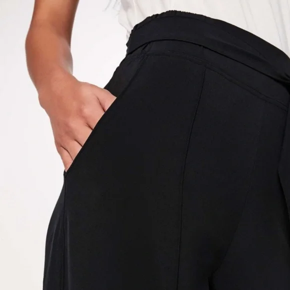 EuC LuLuLem0n LiGhtWeiGht NoiR wiDe leG tiE PaNts siZe 2 - Picture 10 of 14